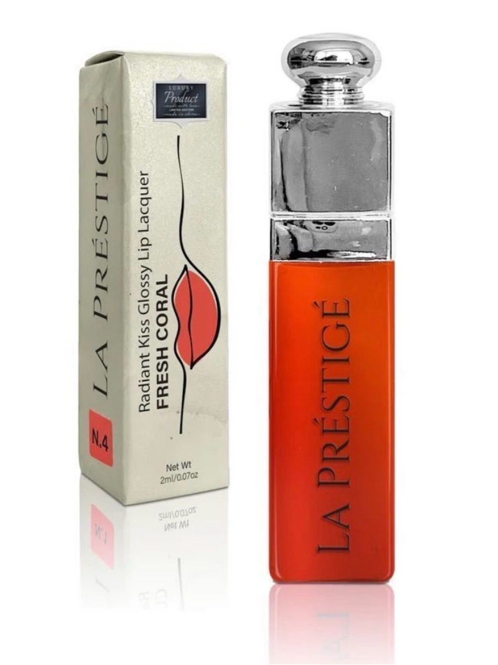 Predire LA PRESTIGE Radiant Kiss Lip Lacquer - Fresh Coral